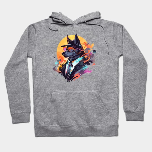 A spy dog portrait Hoodie by etherElric